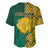 South Africa Baseball Jersey Springbok and Proteas African Pattern - Wonder Print Shop