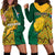 South Africa Hoodie Dress Springbok and Proteas African Pattern - Wonder Print Shop