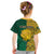 South Africa Kid T Shirt Springbok and Proteas African Pattern - Wonder Print Shop