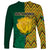 South Africa Long Sleeve Shirt Springbok and Proteas African Pattern - Wonder Print Shop