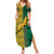 South Africa Summer Maxi Dress Springbok and Proteas African Pattern - Wonder Print Shop