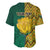 Personalised South Africa Baseball Jersey Springbok and Proteas African Pattern - Wonder Print Shop