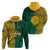 Personalised South Africa Hoodie Springbok and Proteas African Pattern - Wonder Print Shop