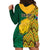 Personalised South Africa Hoodie Dress Springbok and Proteas African Pattern - Wonder Print Shop