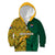 Personalised South Africa Kid Hoodie Springbok and Proteas African Pattern - Wonder Print Shop