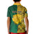 Personalised South Africa Kid Polo Shirt Springbok and Proteas African Pattern - Wonder Print Shop