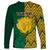 Personalised South Africa Long Sleeve Shirt Springbok and Proteas African Pattern - Wonder Print Shop