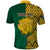 Personalised South Africa Polo Shirt Springbok and Proteas African Pattern - Wonder Print Shop