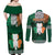 Ireland Couples Matching Off Shoulder Maxi Dress and Long Sleeve Button Shirts Irish Shamrock Mix Celtic Knotwork Pattern - Wonder Print Shop