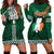 Ireland Hoodie Dress Irish Shamrock Mix Celtic Knotwork Pattern - Wonder Print Shop