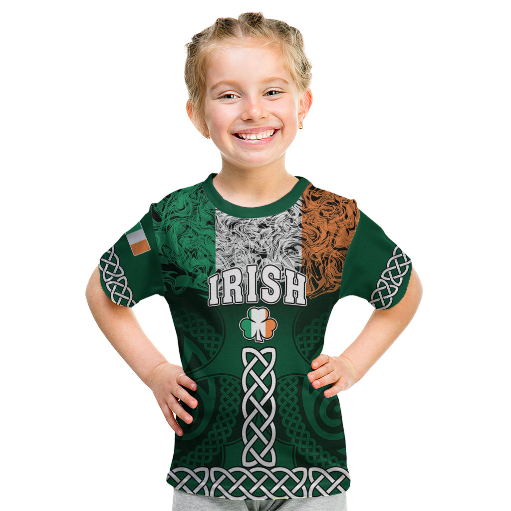 Ireland Kid T Shirt Irish Shamrock Mix Celtic Knotwork Pattern - Wonder Print Shop