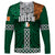 Ireland Long Sleeve Shirt Irish Shamrock Mix Celtic Knotwork Pattern - Wonder Print Shop