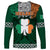 Ireland Long Sleeve Shirt Irish Shamrock Mix Celtic Knotwork Pattern - Wonder Print Shop