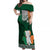 Ireland Off Shoulder Maxi Dress Irish Shamrock Mix Celtic Knotwork Pattern - Wonder Print Shop