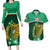 Ireland Couples Matching Long Sleeve Bodycon Dress and Hawaiian Shirt Irish Shamrock Harp Mix Celtic Pattern - Wonder Print Shop