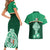 Ireland Couples Matching Short Sleeve Bodycon Dress and Hawaiian Shirt Irish Shamrock Harp Mix Celtic Pattern - Wonder Print Shop