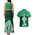 Ireland Couples Matching Tank Maxi Dress And Hawaiian Shirt Irish Shamrock Harp Mix Celtic Pattern - Wonder Print Shop