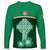 Ireland Long Sleeve Shirt Irish Shamrock Harp Mix Celtic Pattern - Wonder Print Shop