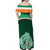 Ireland Off Shoulder Maxi Dress Irish Shamrock Harp Mix Celtic Pattern - Wonder Print Shop