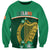 Ireland Sweatshirt Irish Shamrock Harp Mix Celtic Pattern - Wonder Print Shop