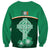 Ireland Sweatshirt Irish Shamrock Harp Mix Celtic Pattern - Wonder Print Shop