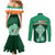 personalised-ireland-couples-matching-mermaid-dress-and-long-sleeve-button-shirts-irish-shamrock-harp-mix-celtic-pattern