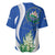 El Salvador Independence Day Baseball Jersey Flor De Izote With Turquoise Browed Motmot - Wonder Print Shop