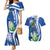 El Salvador Independence Day Couples Matching Mermaid Dress and Hawaiian Shirt Flor De Izote With Turquoise Browed Motmot - Wonder Print Shop