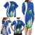 El Salvador Independence Day Family Matching Long Sleeve Bodycon Dress and Hawaiian Shirt Flor De Izote With Turquoise Browed Motmot - Wonder Print Shop