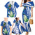 El Salvador Independence Day Family Matching Mermaid Dress and Hawaiian Shirt Flor De Izote With Turquoise Browed Motmot - Wonder Print Shop