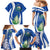 El Salvador Independence Day Family Matching Mermaid Dress and Hawaiian Shirt Flor De Izote With Turquoise Browed Motmot - Wonder Print Shop