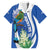 El Salvador Independence Day Family Matching Off The Shoulder Long Sleeve Dress and Hawaiian Shirt Flor De Izote With Turquoise Browed Motmot - Wonder Print Shop