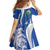 El Salvador Independence Day Family Matching Off Shoulder Short Dress and Hawaiian Shirt Flor De Izote With Turquoise Browed Motmot - Wonder Print Shop