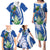 El Salvador Independence Day Family Matching Puletasi and Hawaiian Shirt Flor De Izote With Turquoise Browed Motmot - Wonder Print Shop