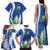 El Salvador Independence Day Family Matching Tank Maxi Dress and Hawaiian Shirt Flor De Izote With Turquoise Browed Motmot - Wonder Print Shop