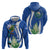 El Salvador Independence Day Hoodie Flor De Izote With Turquoise Browed Motmot - Wonder Print Shop