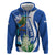 El Salvador Independence Day Hoodie Flor De Izote With Turquoise Browed Motmot - Wonder Print Shop