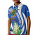 El Salvador Independence Day Kid Polo Shirt Flor De Izote With Turquoise Browed Motmot - Wonder Print Shop