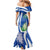 El Salvador Independence Day Mermaid Dress Flor De Izote With Turquoise Browed Motmot - Wonder Print Shop