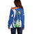 El Salvador Independence Day Off Shoulder Sweater Flor De Izote With Turquoise Browed Motmot - Wonder Print Shop