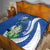 El Salvador Independence Day Quilt Flor De Izote With Turquoise Browed Motmot