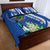 El Salvador Independence Day Quilt Bed Set Flor De Izote With Turquoise Browed Motmot - Wonder Print Shop