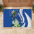 El Salvador Independence Day Rubber Doormat Flor De Izote With Turquoise Browed Motmot - Wonder Print Shop