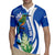 El Salvador Independence Day Rugby Jersey Flor De Izote With Turquoise Browed Motmot - Wonder Print Shop