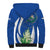 El Salvador Independence Day Sherpa Hoodie Flor De Izote With Turquoise Browed Motmot - Wonder Print Shop