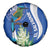 El Salvador Independence Day Spare Tire Cover Flor De Izote With Turquoise Browed Motmot - Wonder Print Shop