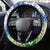 El Salvador Independence Day Steering Wheel Cover Flor De Izote With Turquoise Browed Motmot - Wonder Print Shop