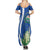 El Salvador Independence Day Summer Maxi Dress Flor De Izote With Turquoise Browed Motmot - Wonder Print Shop