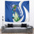 El Salvador Independence Day Tapestry Flor De Izote With Turquoise Browed Motmot