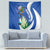 El Salvador Independence Day Tapestry Flor De Izote With Turquoise Browed Motmot